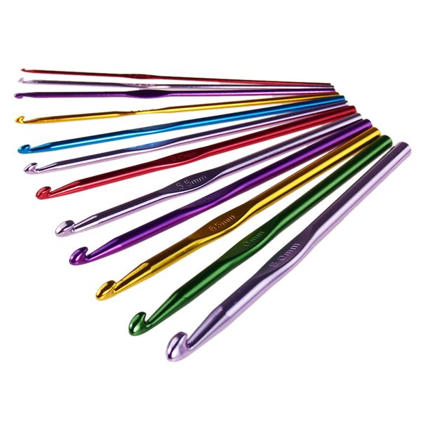 12pcs mixed metal hook crochet template kit aluminum knitting needles for loom tool band diy crafts (2mm-8mm
12pcs mixed metal hook crochet template kit aluminum knitting needles for loom tool band diy crafts (2mm-8mm