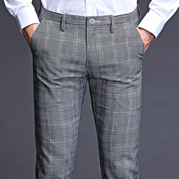 icpans stretch plaid dress pants men slim fit men suit pants length formal business summer suit for trousers, White;black
icpans stretch plaid dress pants men slim fit men suit pants length formal business summer suit for trousers, White;black