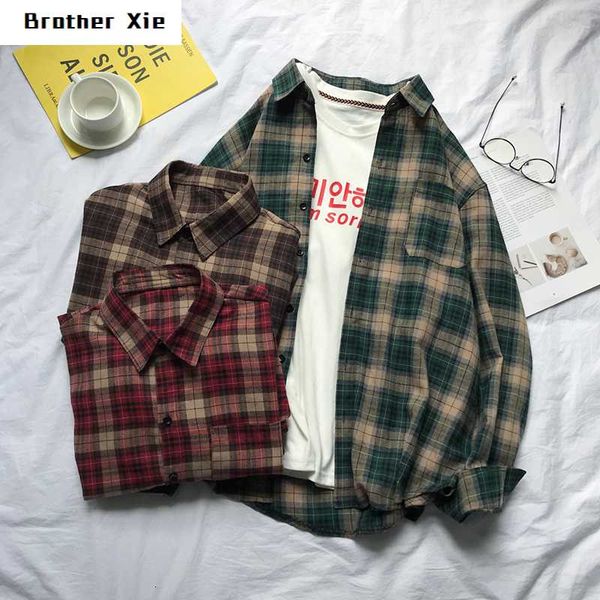 autumn plaid shirt men's fashion retro casual cotton shirt man streetwear wild loose long sleeve male clothes -2xl, White;black
autumn plaid shirt men's fashion retro casual cotton shirt man streetwear wild loose long sleeve male clothes -2xl, White;black