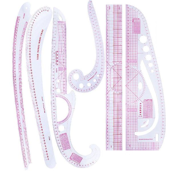 6pcs cutting ruler diy clothing sample grading sewing tailor curve cutting rulers multifunctional plastic patchwork tools, Black
6pcs cutting ruler diy clothing sample grading sewing tailor curve cutting rulers multifunctional plastic patchwork tools, Black