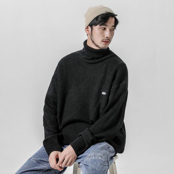 2019 new fashion men 's turtleneck sweater thick warm male winter pullovers man 's knitwear loose fit brand clothes, Black
2019 new fashion men 's turtleneck sweater thick warm male winter pullovers man 's knitwear loose fit brand clothes, Black