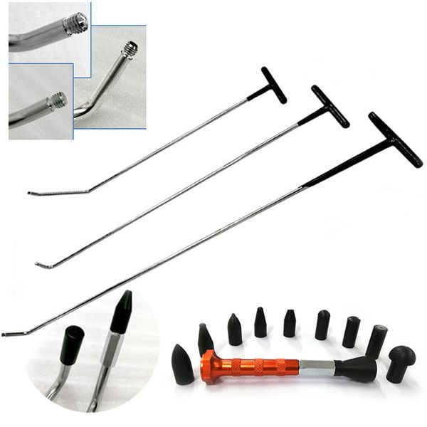 paintless dent removal tools pdr hook tools push rod changeable head with tap down pen set
paintless dent removal tools pdr hook tools push rod changeable head with tap down pen set