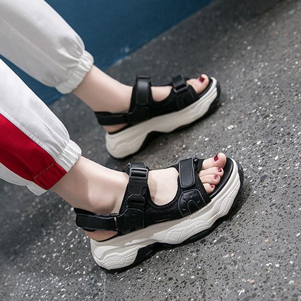 open toe women mesh sport sandals with buckle women platform wedge sandals summer outdoor cool beach shoes 2020 new, Black
open toe women mesh sport sandals with buckle women platform wedge sandals summer outdoor cool beach shoes 2020 new, Black