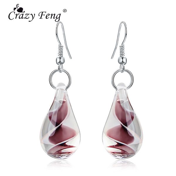new fashion murano glass inspiration baroque art lampwork waterdrop glazed earrings jewelry for women long dangle earrings gift, Silver
new fashion murano glass inspiration baroque art lampwork waterdrop glazed earrings jewelry for women long dangle earrings gift, Silver