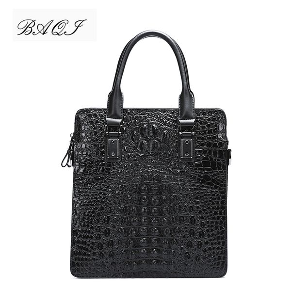 baqi men briefcase bag men handbags crocodile pattern cow leather man shoulder messenger bag computer business
baqi men briefcase bag men handbags crocodile pattern cow leather man shoulder messenger bag computer business