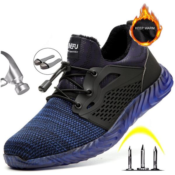 new security indestructible shoes for men safety boots shoes winter work fur warm men boots steel toe cap size plus 36-48, Black
new security indestructible shoes for men safety boots shoes winter work fur warm men boots steel toe cap size plus 36-48, Black