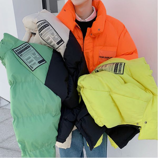 men's down & parkas 2021 autumn and winter korean version of the college wind couple color matching casual long-sleeved thick cotton co, Black
men's down & parkas 2021 autumn and winter korean version of the college wind couple color matching casual long-sleeved thick cotton co, Black
