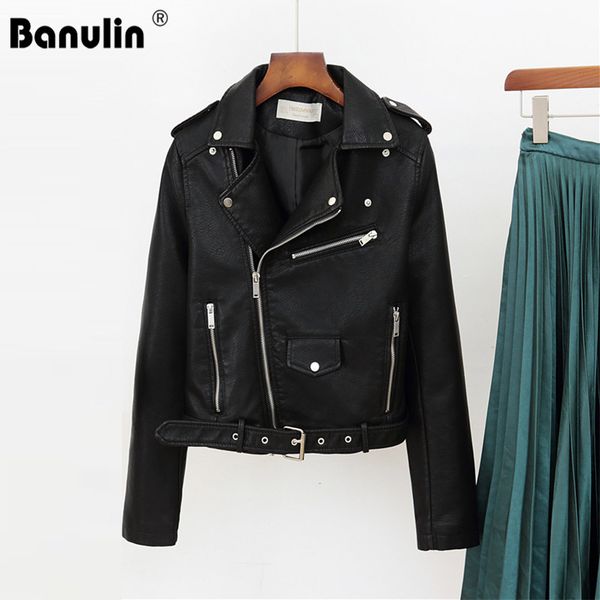 2019 new fashion women autumn winter black faux leather jackets zipper basic coat turn-down collar biker jacket with blet, Black;brown
2019 new fashion women autumn winter black faux leather jackets zipper basic coat turn-down collar biker jacket with blet, Black;brown