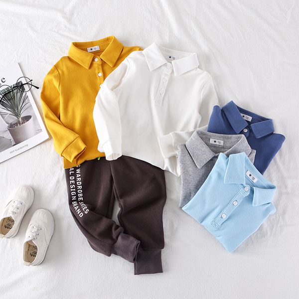 2 3 4 5 6 7 years toddler boys t-shirts casual lapel long sleeve t shirt for boy kids clothing 2020 spring children shirts new, Blue
2 3 4 5 6 7 years toddler boys t-shirts casual lapel long sleeve t shirt for boy kids clothing 2020 spring children shirts new, Blue