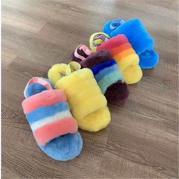 women's real wool fur slippers warm slides sheepskin sliders fur slippers home indoor winter sheep's wool designer sandals, Black
women's real wool fur slippers warm slides sheepskin sliders fur slippers home indoor winter sheep's wool designer sandals, Black