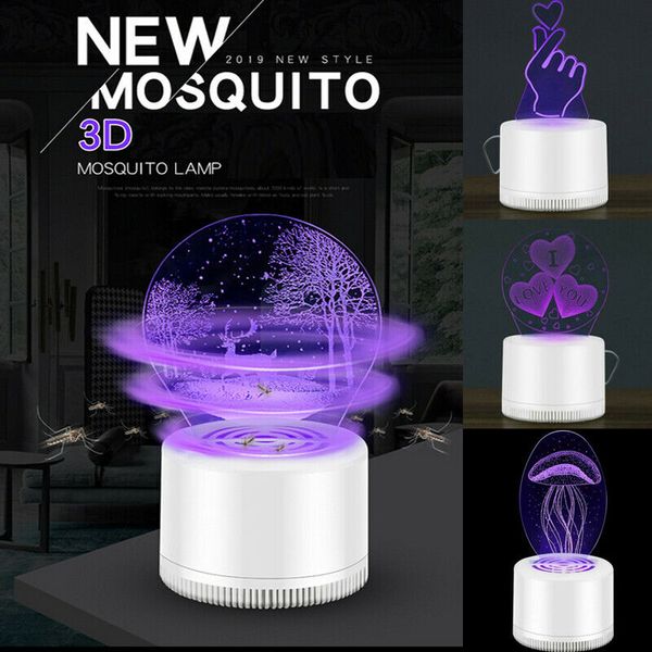 creative electric fly bug zapper mosquito insect killer home living room pest control 3d led light trap
creative electric fly bug zapper mosquito insect killer home living room pest control 3d led light trap