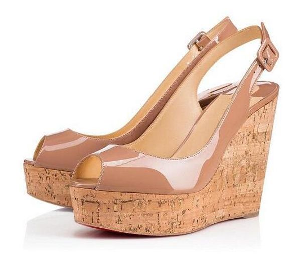 Sexy Peep Toe Женщины Клин Для Высоких Каблуках Дизайнер Красный Нижний Une Plume Sling 120 мм Н
Sexy Peep Toe Женщины Клин Для Высоких Каблуках Дизайнер Красный Нижний Une Plume Sling 120 мм Н