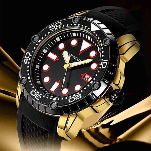 hemsut men's watch black silicone band sport watches men 3atm waterproof luminous wrist watch relogio masculino, Slivery;brown
hemsut men's watch black silicone band sport watches men 3atm waterproof luminous wrist watch relogio masculino, Slivery;brown