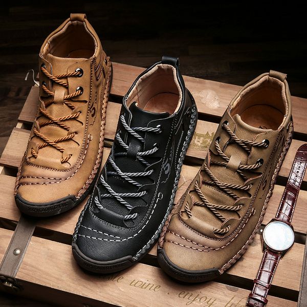 valstone spring autumn men sneakers medium-cut boots male vintage leather handmade shoes sneakers xl size 48 retro frosty boots, Black
valstone spring autumn men sneakers medium-cut boots male vintage leather handmade shoes sneakers xl size 48 retro frosty boots, Black