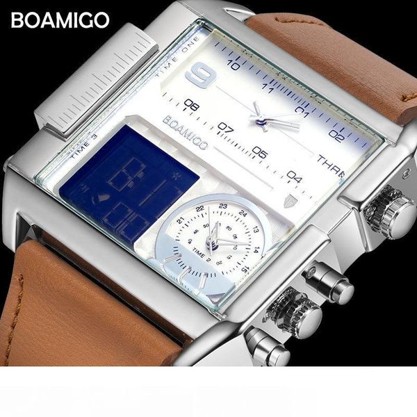 dropshipping boamigo brand men 3 time zone man sport digital watches brown leather military quartz watch relogio masculino mx190725, Slivery;brown
dropshipping boamigo brand men 3 time zone man sport digital watches brown leather military quartz watch relogio masculino mx190725, Slivery;brown