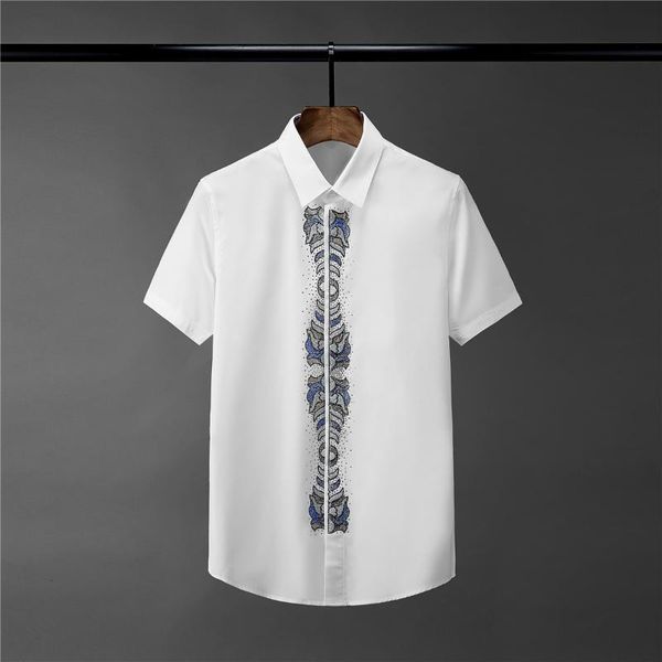minglu men shirt luxury placket diamond short sleeve mens shirts fashion cotton short sleeve mens dress shirts party shirt man, White;black
minglu men shirt luxury placket diamond short sleeve mens shirts fashion cotton short sleeve mens dress shirts party shirt man, White;black