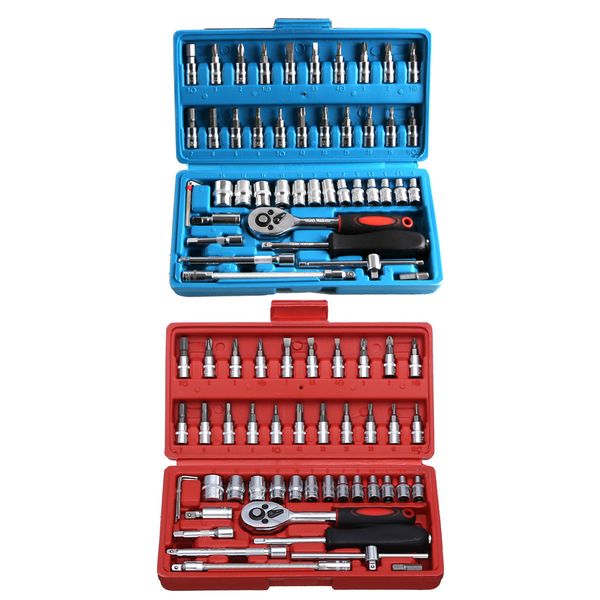 46pcs socket ratchet car repair tool wrench set head ratchet pawl socket spanner screwdriver professional metalworking tool kit
46pcs socket ratchet car repair tool wrench set head ratchet pawl socket spanner screwdriver professional metalworking tool kit