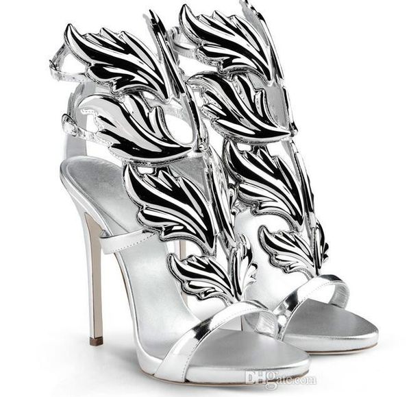 2017 designer flame metal leaf wing high heel sandals gold nude black party events shoes size 35 to 40 cs08
2017 designer flame metal leaf wing high heel sandals gold nude black party events shoes size 35 to 40 cs08