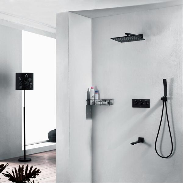 copper black shower faucet 250x250 square rainfall shower head with three round handle square panel controller 3 water flow shower system
copper black shower faucet 250x250 square rainfall shower head with three round handle square panel controller 3 water flow shower system