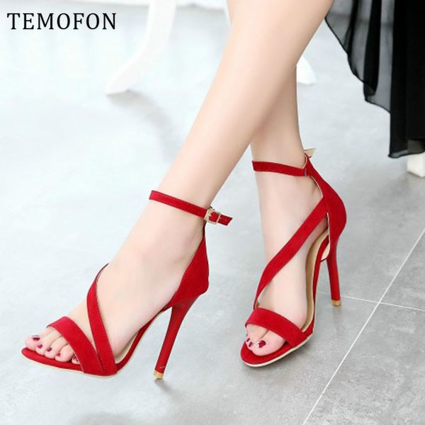 temofon womens heels shoes peep toe classic pumps 10cm summer women sandals ankle strap red black heels chaussure femme hvt1021
temofon womens heels shoes peep toe classic pumps 10cm summer women sandals ankle strap red black heels chaussure femme hvt1021