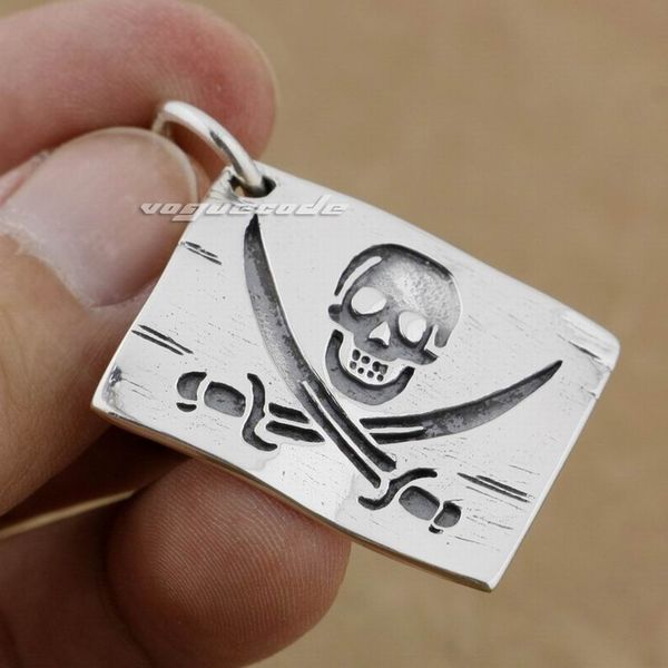 925 sterling silver pirate skull pendant mens biker rock punk style dog tag 9h018 just pendant
925 sterling silver pirate skull pendant mens biker rock punk style dog tag 9h018 just pendant