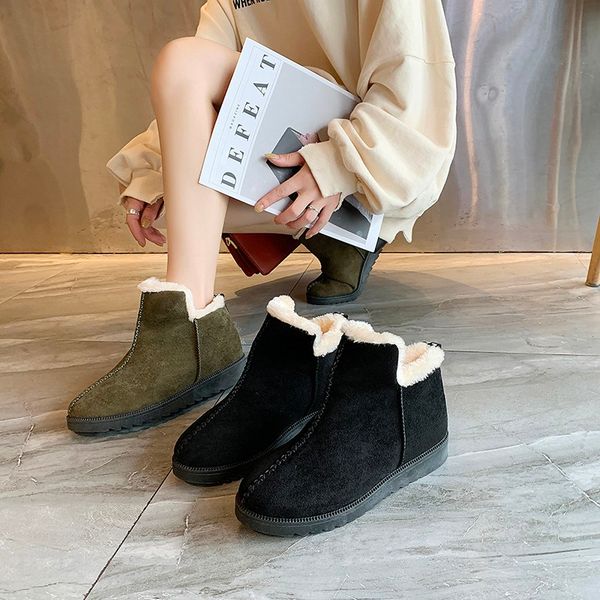 snow boots plus velvet women's boots casual korean fashion to keep warm winter women, Black
snow boots plus velvet women's boots casual korean fashion to keep warm winter women, Black