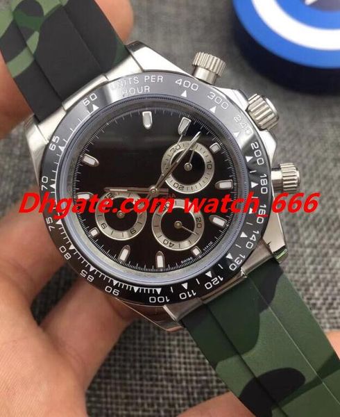 male watch luxury watch 7 style male 40mm ceramic bezel 116500 116518 rubber strap automatic fashion men's watches wristwatch, Slivery;brown
male watch luxury watch 7 style male 40mm ceramic bezel 116500 116518 rubber strap automatic fashion men's watches wristwatch, Slivery;brown