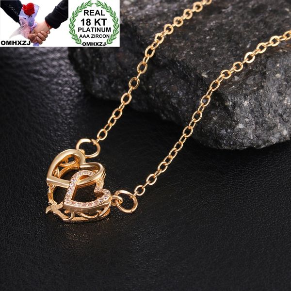 omh wholesale women's copper jewelry zircon double heart necklace pendant ha36, Silver 
omh wholesale women's copper jewelry zircon double heart necklace pendant ha36, Silver