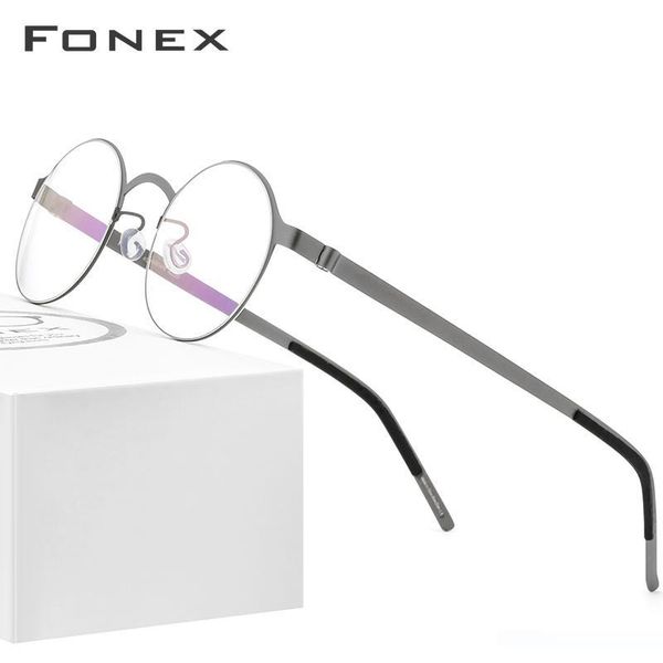 fonex alloy prescription glasses men vintage round korean screwless eyewear optical brand designer eyeglasses frame women 98626, Black
fonex alloy prescription glasses men vintage round korean screwless eyewear optical brand designer eyeglasses frame women 98626, Black