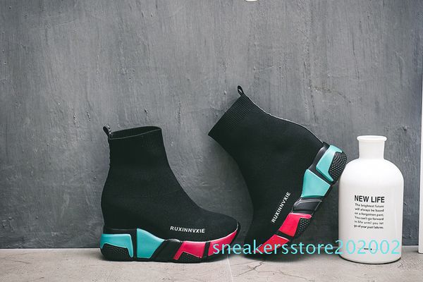 sock boots woman hided wedge platform female casual shoes 2019 autumn new wedge lady knitting short ankle boots platform s02, Black
sock boots woman hided wedge platform female casual shoes 2019 autumn new wedge lady knitting short ankle boots platform s02, Black