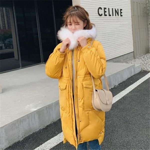 women winter hooded 95% white duck down long jacket with real raccoon fur collar female thick warm slim coat jackets parkas n37, Black
women winter hooded 95% white duck down long jacket with real raccoon fur collar female thick warm slim coat jackets parkas n37, Black