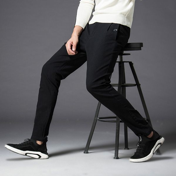 mrmt 2018 brand new autumn men's trousers leisure elastic small feet pants for male cotton solid color trousers, Black
mrmt 2018 brand new autumn men's trousers leisure elastic small feet pants for male cotton solid color trousers, Black