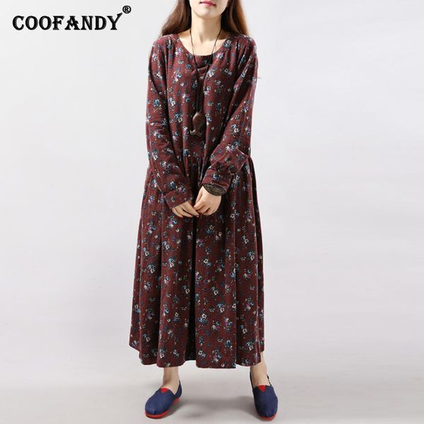 women casual oversize floral o neck long pockets sleeve loose long dress ankle length autumn, winter, Black;gray
women casual oversize floral o neck long pockets sleeve loose long dress ankle length autumn, winter, Black;gray