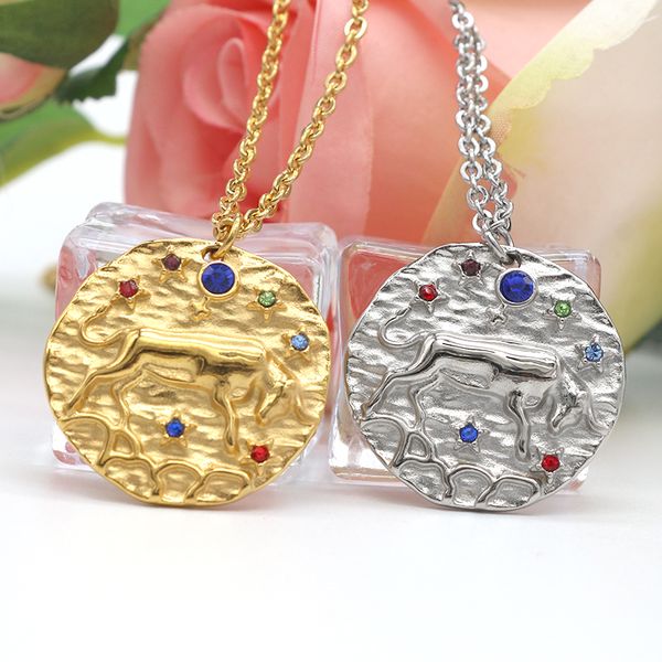 kldy gold necklace pendant 316l stainless steel twelve constellations choker necklace for women 2019 statement collares dropship, Golden;silver
kldy gold necklace pendant 316l stainless steel twelve constellations choker necklace for women 2019 statement collares dropship, Golden;silver