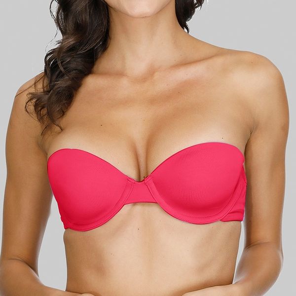 2020 gathering invisible bras bralette underwear women push up strapless bra wedding brassiere underwired back band bras, Red;black
2020 gathering invisible bras bralette underwear women push up strapless bra wedding brassiere underwired back band bras, Red;black