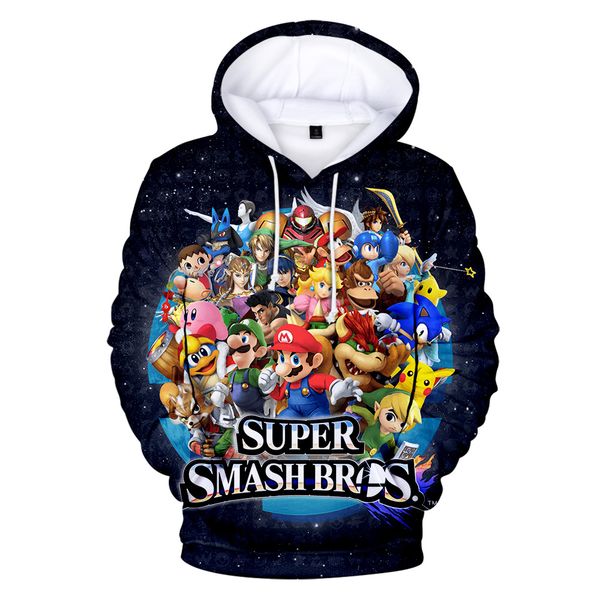 fashion harajuku hooded printed 3d super smash bros. ultimate hoodies men/women sweatshirt 3d boy's/girl's casual hoodie clothes, Black
fashion harajuku hooded printed 3d super smash bros. ultimate hoodies men/women sweatshirt 3d boy's/girl's casual hoodie clothes, Black