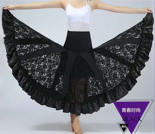 ballroom dance skirt modern standard waltz lace circular competition dance dress belly boho gypsy, Black;red
ballroom dance skirt modern standard waltz lace circular competition dance dress belly boho gypsy, Black;red
