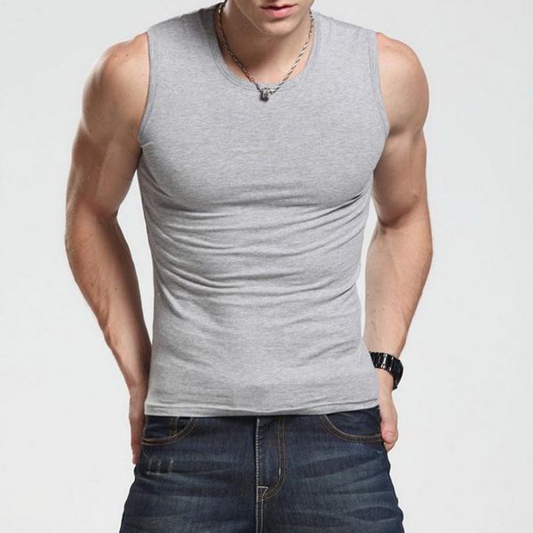 oeak men' fashion new casual sleeveless o-neck solid color cotton summer elastic slim fit sports vest, White;black
oeak men' fashion new casual sleeveless o-neck solid color cotton summer elastic slim fit sports vest, White;black