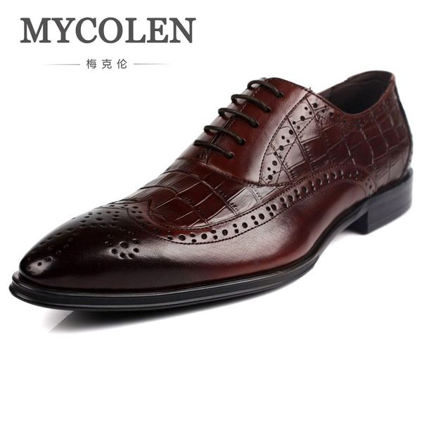 mycolen fashion men shoes genuine leather men dress shoes men's business gentleman man sapatos social, Black
mycolen fashion men shoes genuine leather men dress shoes men's business gentleman man sapatos social, Black
