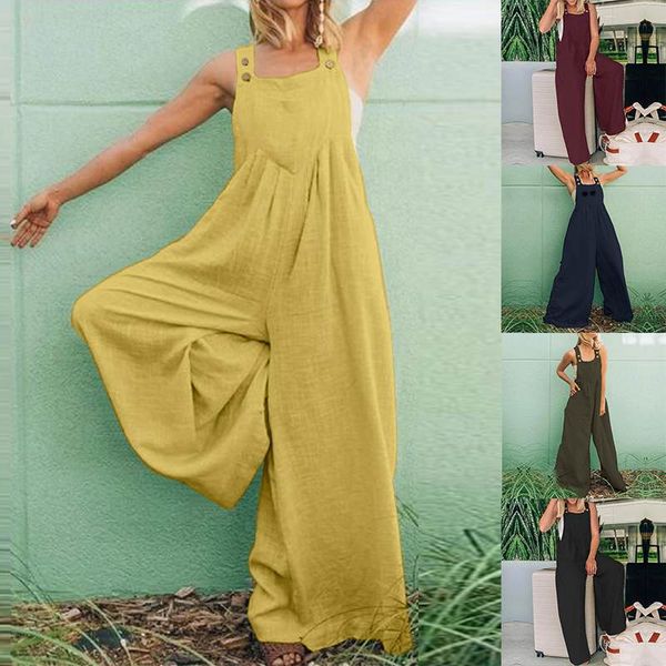 women's suspender jumpsuits 2020 zanzea fashion summer overalls backless rompers female sleeveless playsuits plus size pants 5xl, Black;white
women's suspender jumpsuits 2020 zanzea fashion summer overalls backless rompers female sleeveless playsuits plus size pants 5xl, Black;white