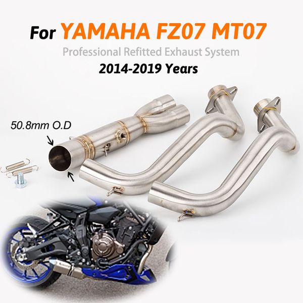mt-07 slip-on motorcycle exhaust system pipe link middle tube db killer muffler for yamaha fz07 mt07 2014 2015 2016 2017 year
mt-07 slip-on motorcycle exhaust system pipe link middle tube db killer muffler for yamaha fz07 mt07 2014 2015 2016 2017 year