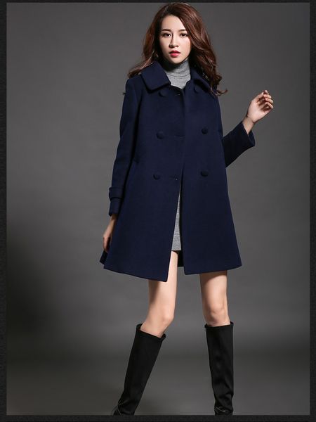 2018 womens winter double-breasted wool coats black red dark blue lapel loose style fashion wild with plus size new sale
2018 womens winter double-breasted wool coats black red dark blue lapel loose style fashion wild with plus size new sale