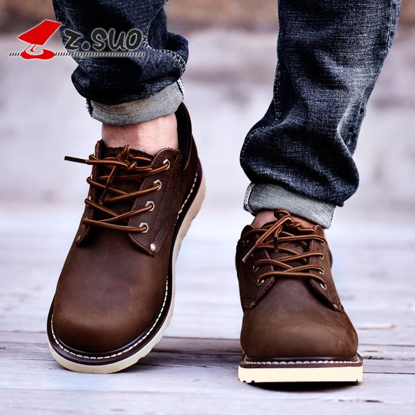 2016 zsuo zsgty16006 men's popluar tooling autumn and winter shoes ,loggerhead outdoor casual leather trend shoes low-top, Black
2016 zsuo zsgty16006 men's popluar tooling autumn and winter shoes ,loggerhead outdoor casual leather trend shoes low-top, Black
