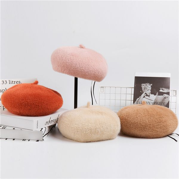2019 new upgraded version of thick three-dimensional beret ladies velvet painter hat autumn and winter plush bud hat, Blue;gray
2019 new upgraded version of thick three-dimensional beret ladies velvet painter hat autumn and winter plush bud hat, Blue;gray