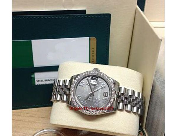 original box certificate lady watch 31mm 178384 diamond bezel asia 2813 movement, Slivery;brown
original box certificate lady watch 31mm 178384 diamond bezel asia 2813 movement, Slivery;brown