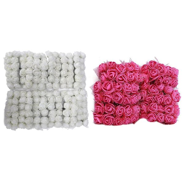 promotion 2 pack 144pcs colourfast foam artificial rose flowers wedding bride bouquet party decor, rose red & cream
promotion 2 pack 144pcs colourfast foam artificial rose flowers wedding bride bouquet party decor, rose red & cream