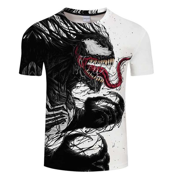 venom printed 3d t-shirt men women black and white design streetwear for male short sleeve tee man, White;black
venom printed 3d t-shirt men women black and white design streetwear for male short sleeve tee man, White;black