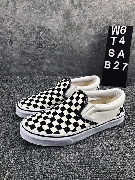 new fashion designed black white checkerboard classical slip on skateboard shoes designer canvas shoes sports sneakers for men women 36-44 
new fashion designed black white checkerboard classical slip on skateboard shoes designer canvas shoes sports sneakers for men women 36-44