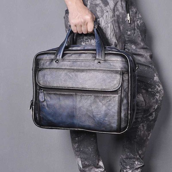 men oil waxy leather antique design business briefcase lapdocument case fashion attache messenger bag tote portfolio 7146
men oil waxy leather antique design business briefcase lapdocument case fashion attache messenger bag tote portfolio 7146