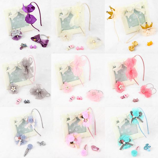 new children's hair hoop gift box set baby lace small fresh headband, Slivery;white 
new children's hair hoop gift box set baby lace small fresh headband, Slivery;white